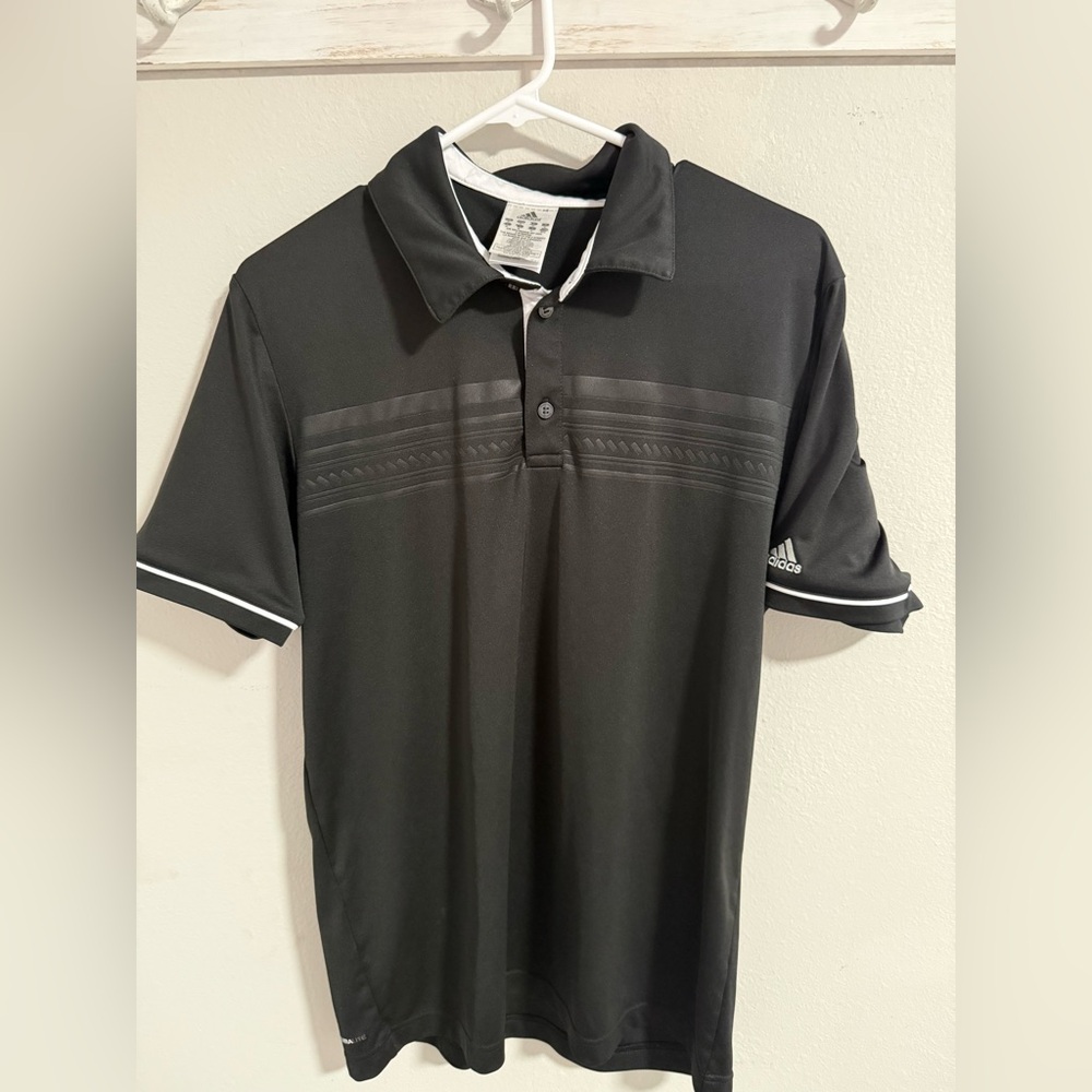 Adidas Men's Charcoal Polo Shirt